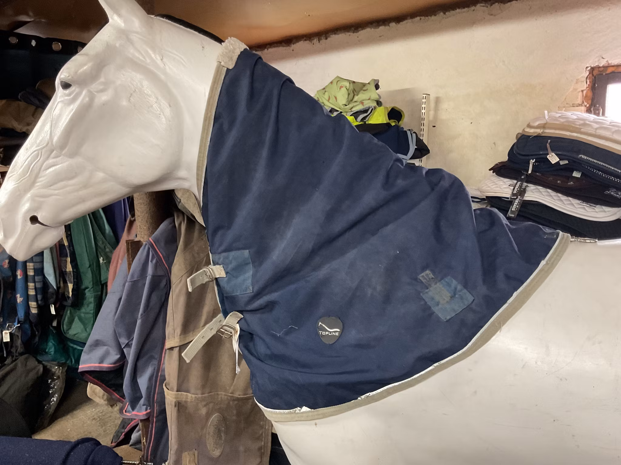 Topline halstäcke,50 gr,blått,m