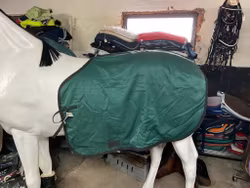 Ländtäcke,grönt,fodrat,f