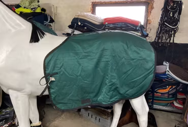 Ländtäcke,grönt,fodrat,f