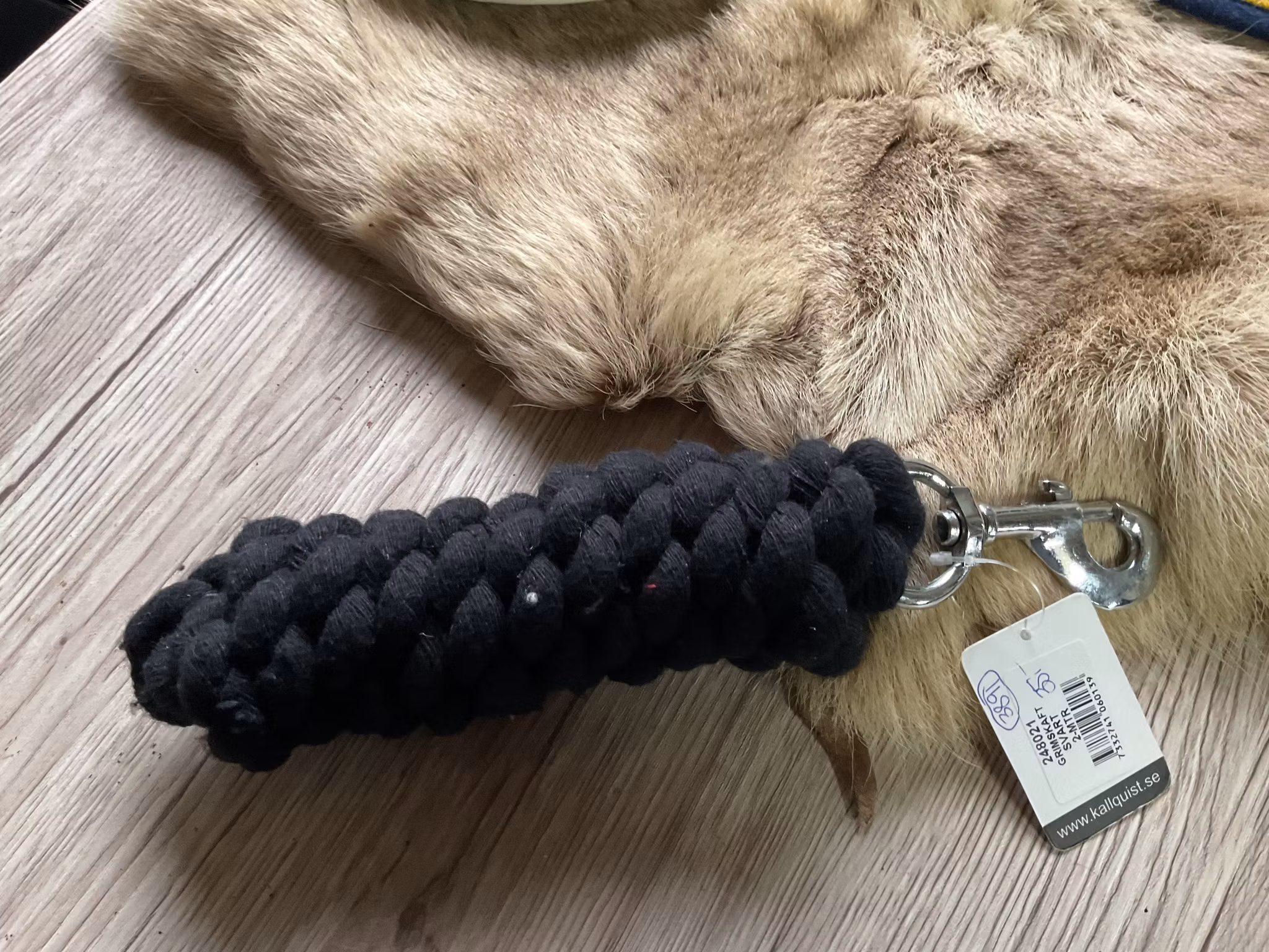 Källqvist grimskaft,svart,2 m, nytt