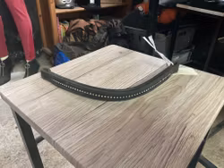 Pannband svart med bling, 35 cm