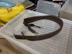 Sadelgjord brun 130 cm