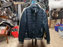 Equiline jacka,blå,m,ett hål