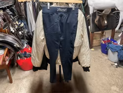 Kingsland ridtights,blåa,fullgrip,mobilficka,ngt slitna, 158/164