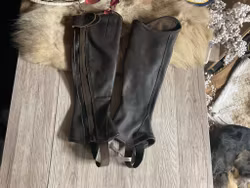 Equipage shortchaps,bruna,läder,3xs