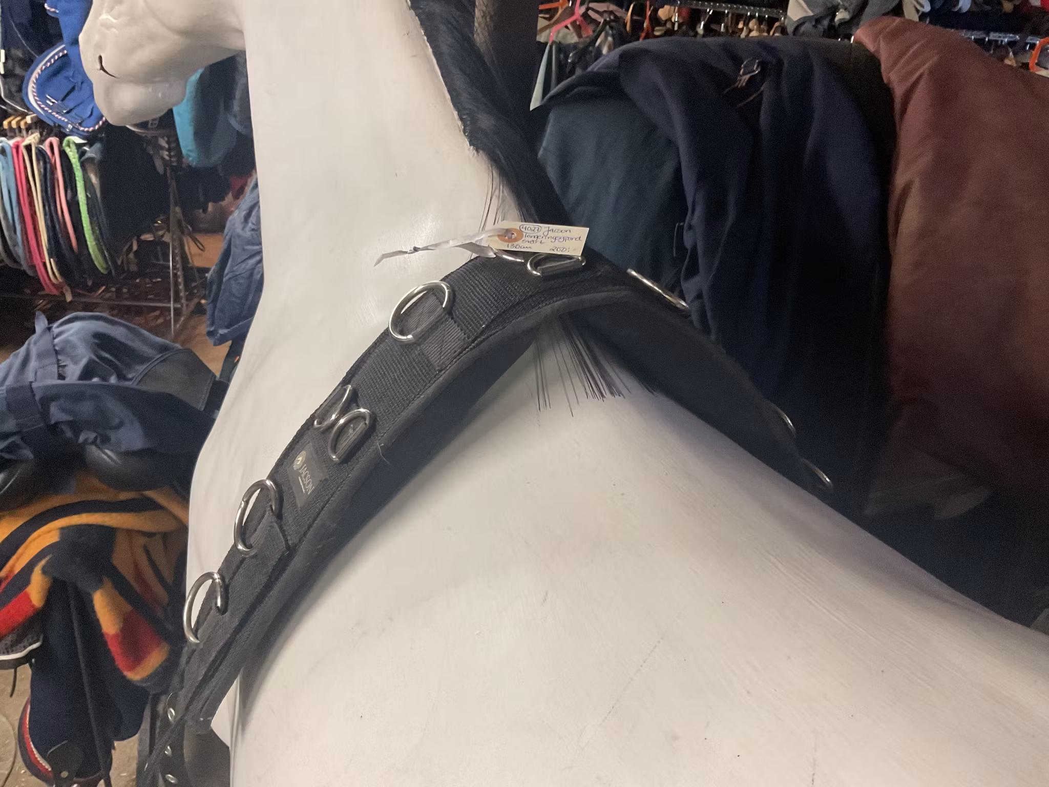 Jacson longeringsgjord,svart,130 cm