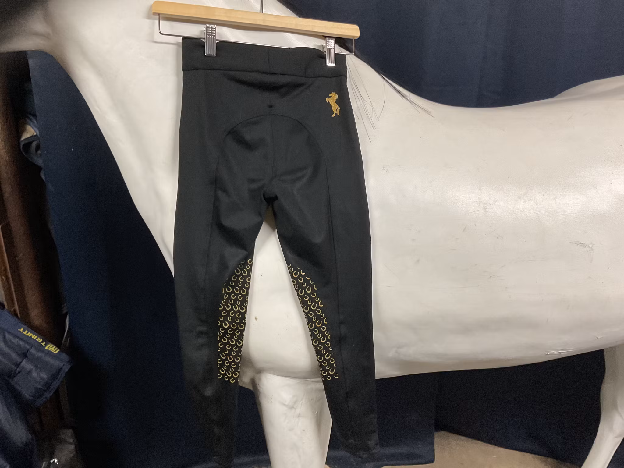 Copperfield ridtights,svarta,halfgrip,stl 140