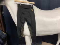 Copperfield ridtights,svarta,halfgrip,stl 140