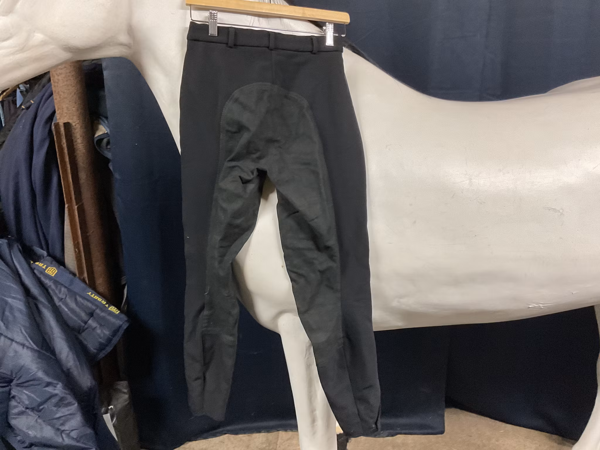 Pikeur ridbyxor,svarta,helskodda,stl 76