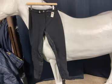 Pikeur ridbyxor,svarta,helskodda,stl 76