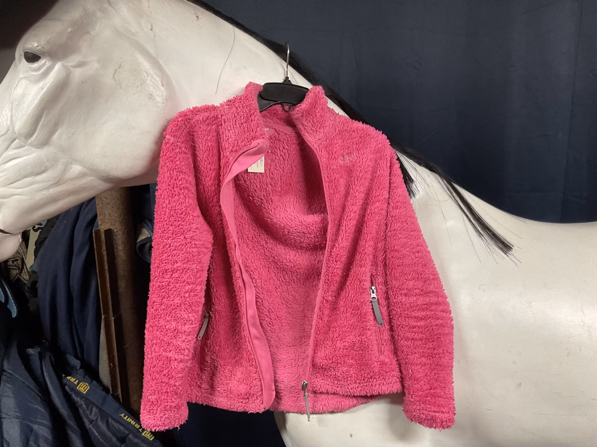 CRW kofta,rosa med bling,146/152