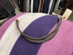 HKM pannband,brunt med bling,38 cm