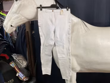 CRW vita ridbyxor,158/164