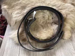 Stigläder,mörkbruna,145 cm