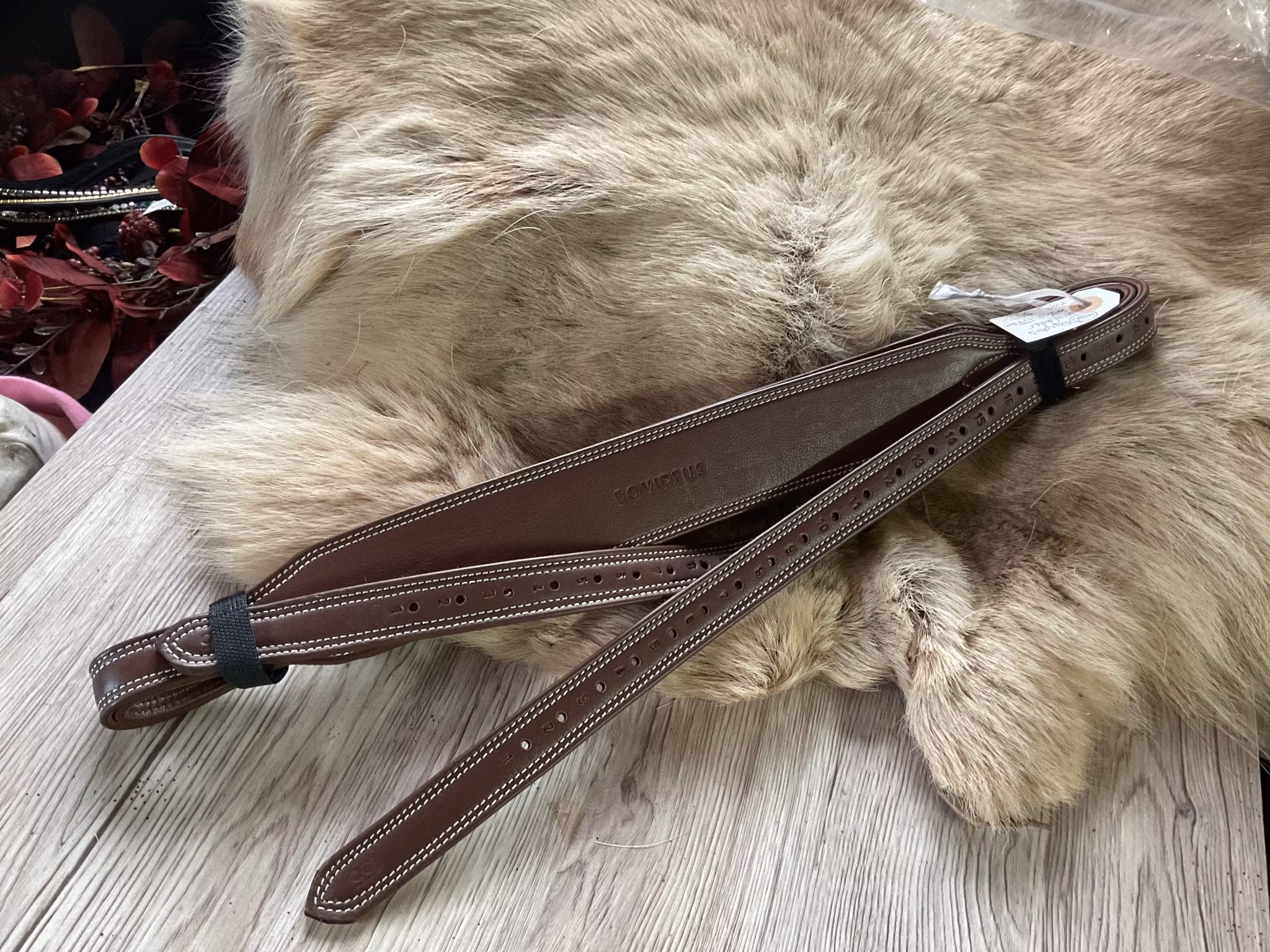 Eqviptus,stigläder,bruna,155 cm,nya