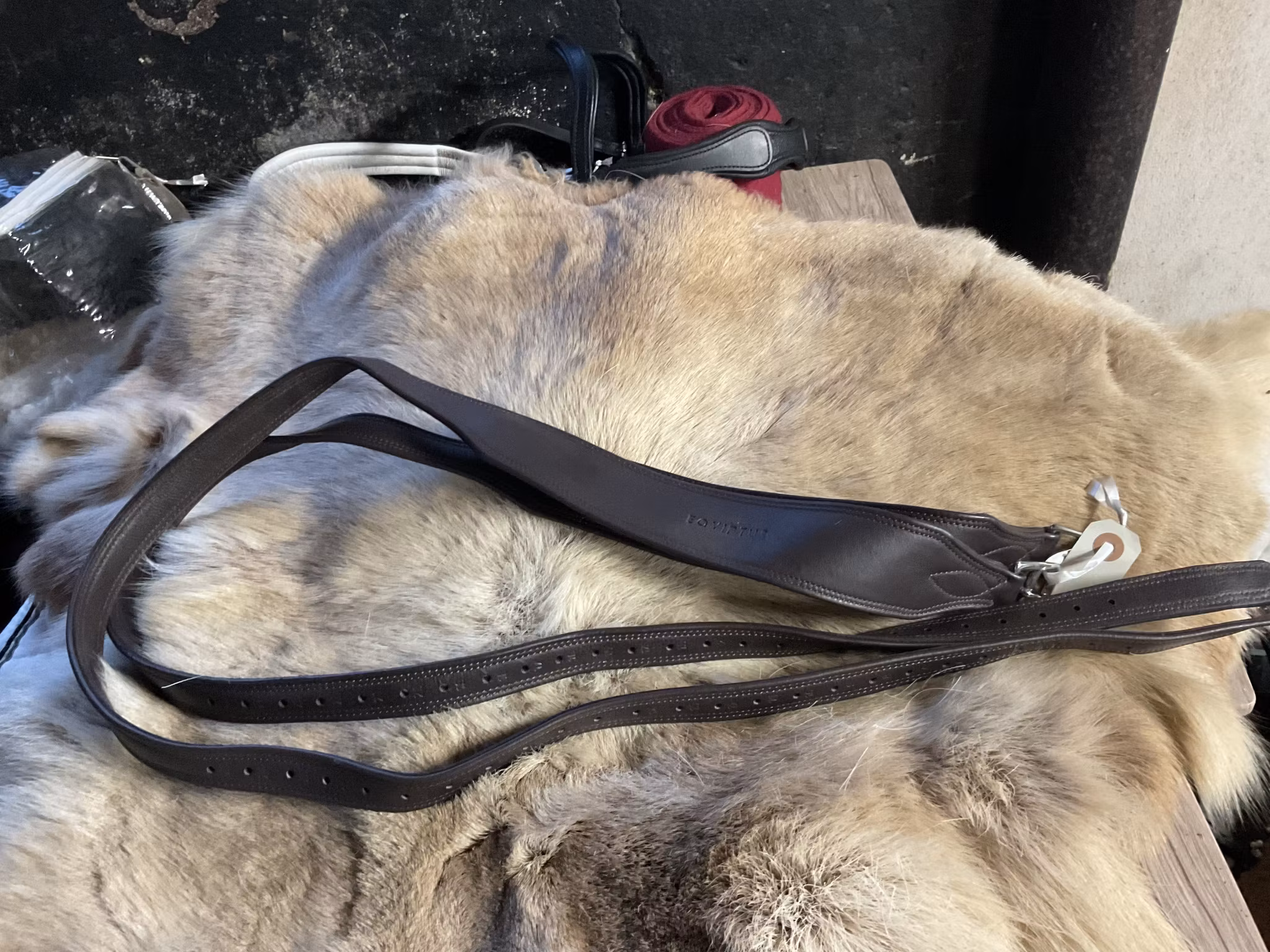 Eqviptus stigläder,mörkbruna,135 cm,nya