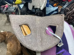 Skydd till hästhuvud vid frakt