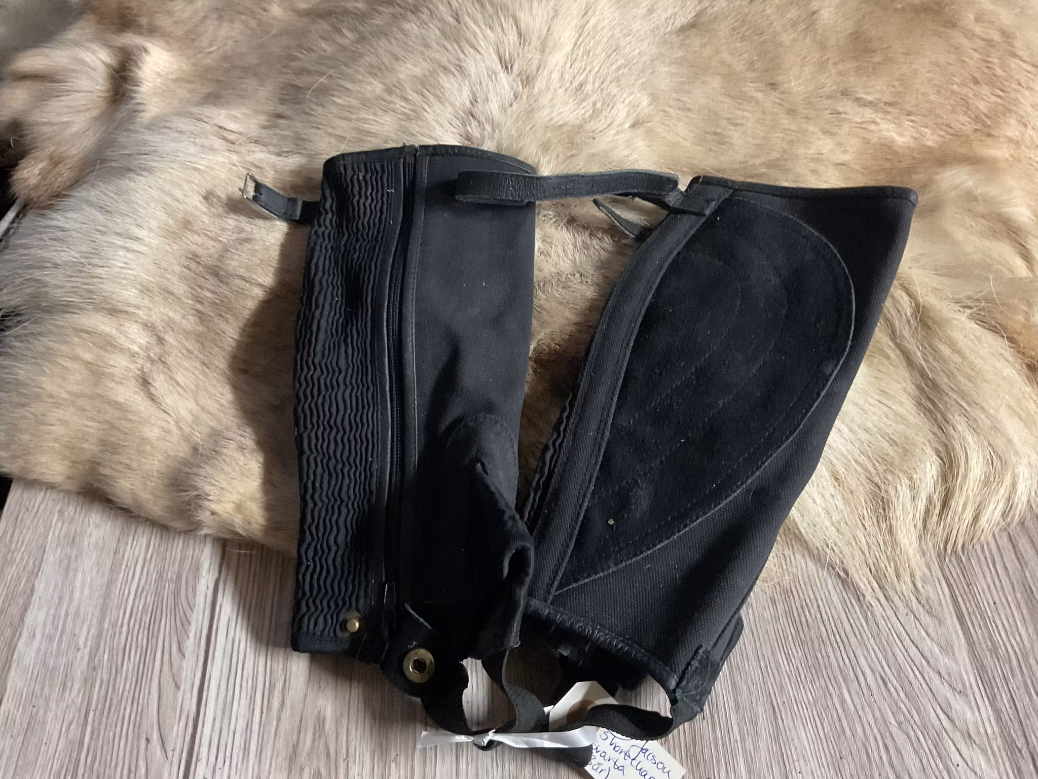 Jacson shortchaps,svarta,stl s(8år)