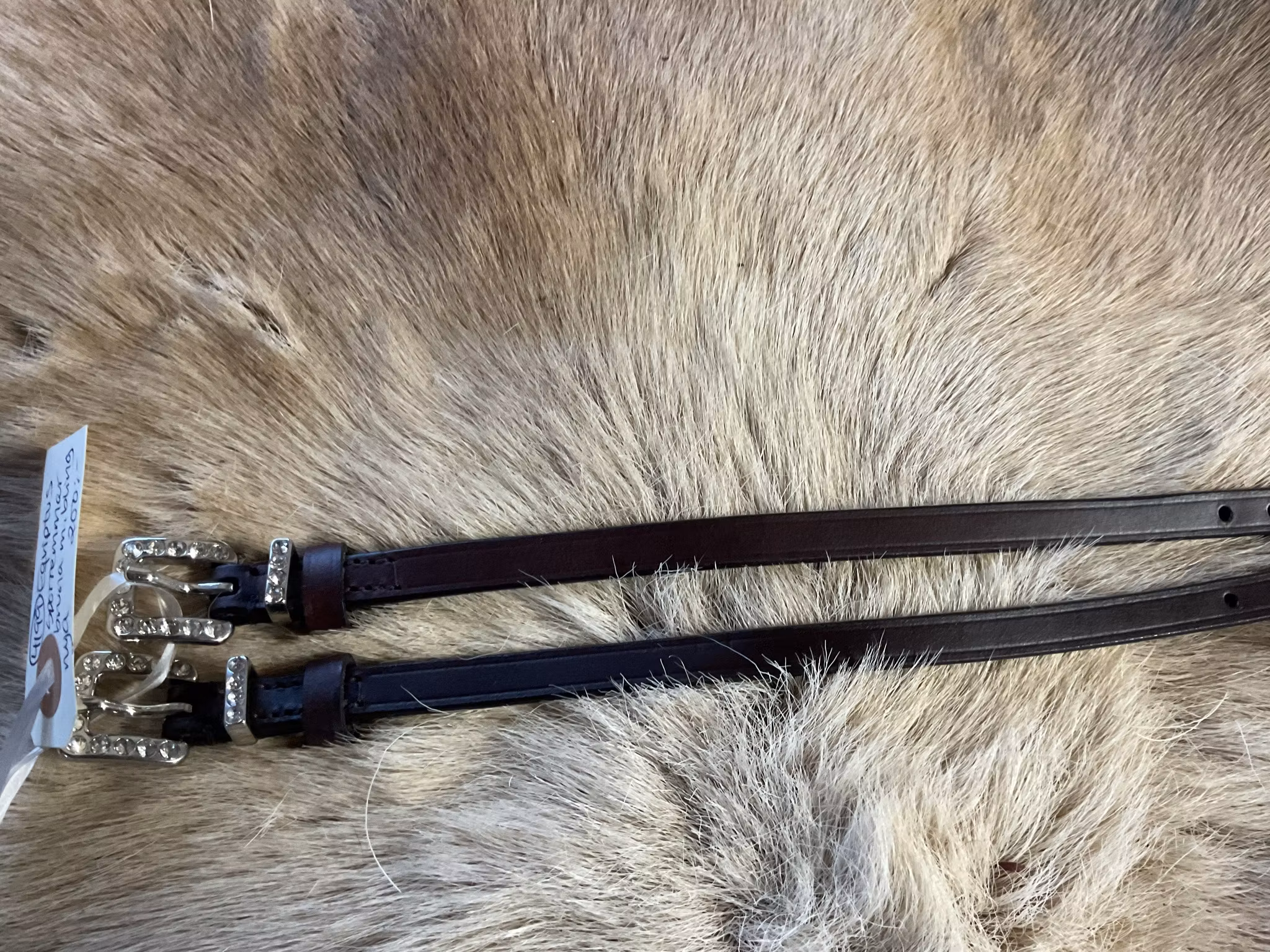 Eqviptus sporremmar,bruna med bling,nya