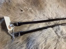 Eqviptus sporremmar,mörkbruna med lack och bling,nya