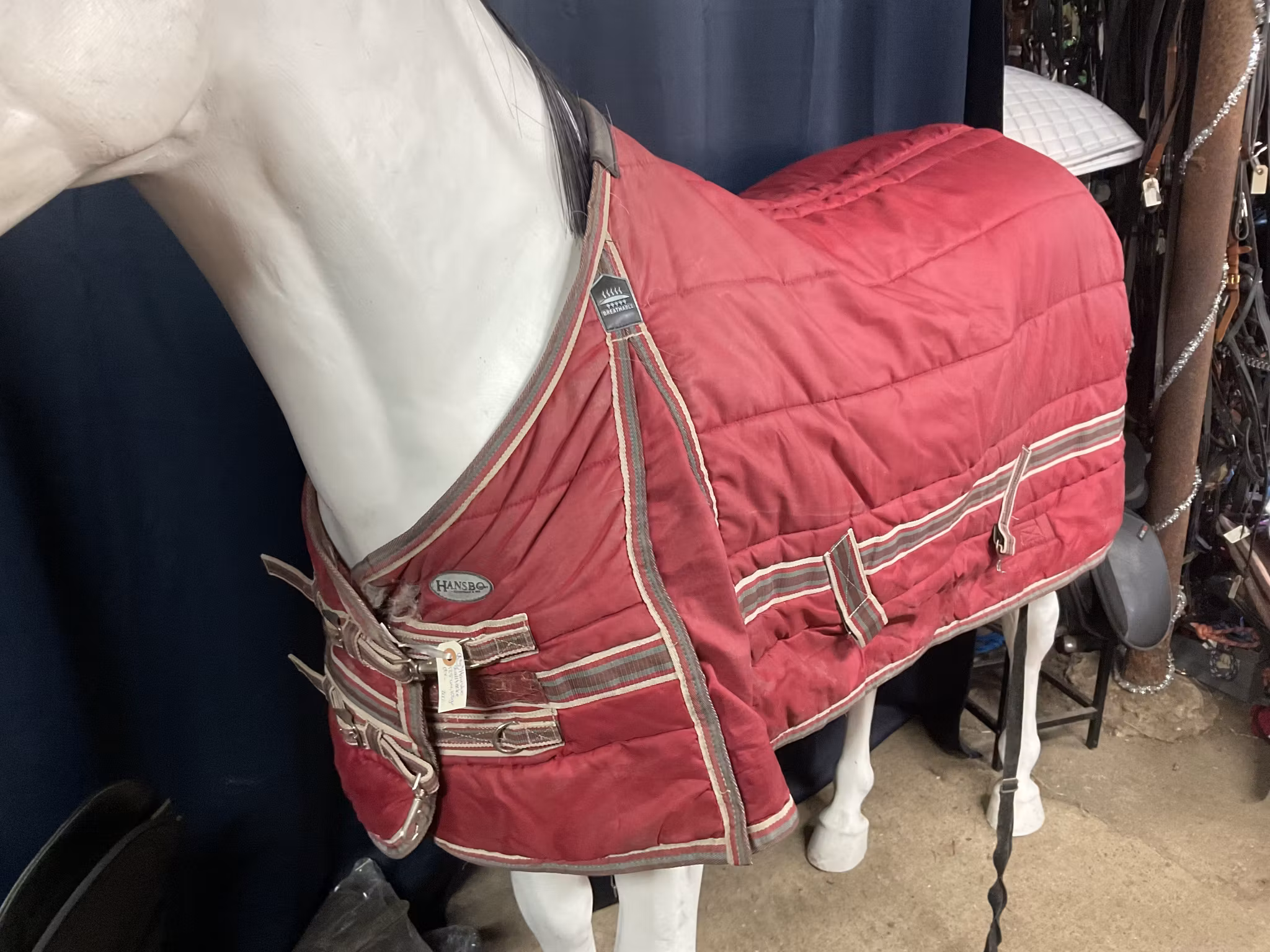 Hansbo,stalltäcke,125 cm, 100 gr,otvättat