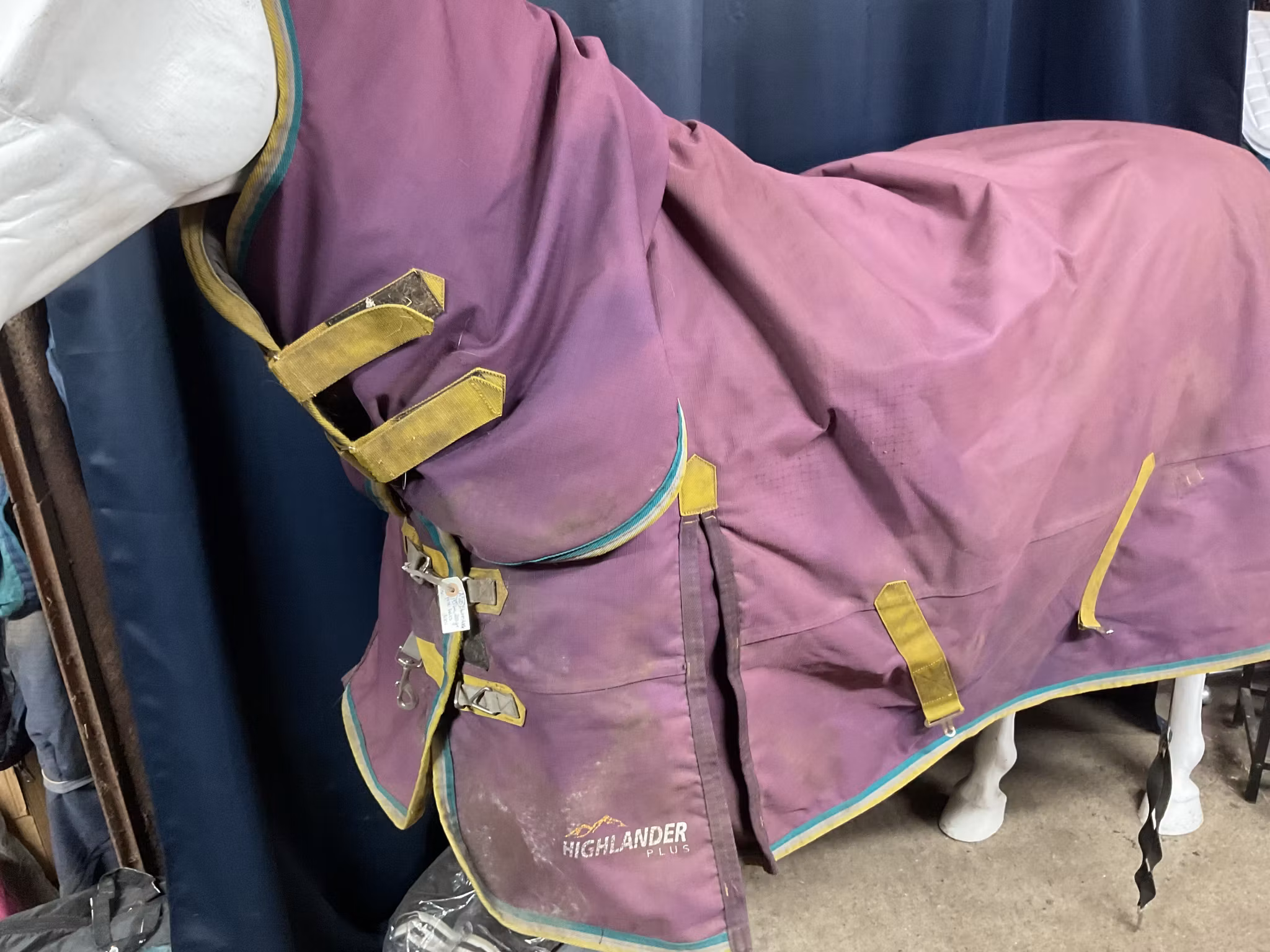 Shirestäcke,145 cm,200 gr,fast hals,otvättat