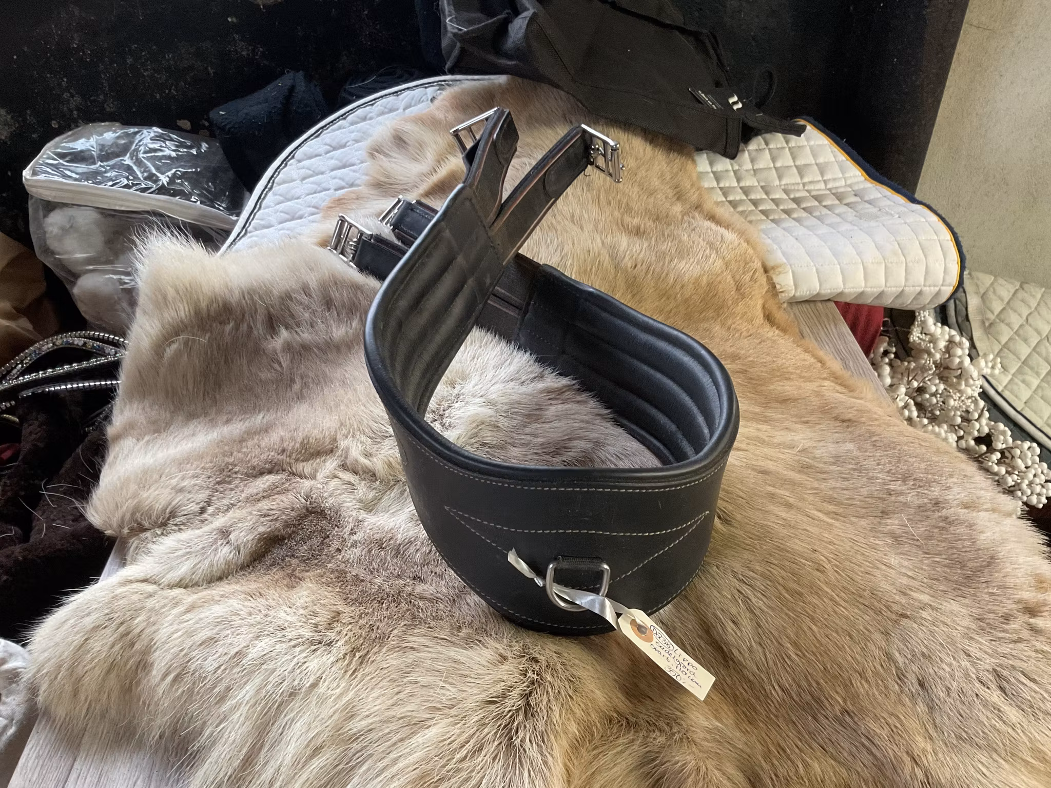 Lippo sadelgjord,svart,110 cm