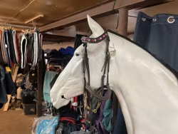 MH träns,cob,inkl pannband från MILA,brunt,inkl tvådelat bett i mässing 10,5 cm