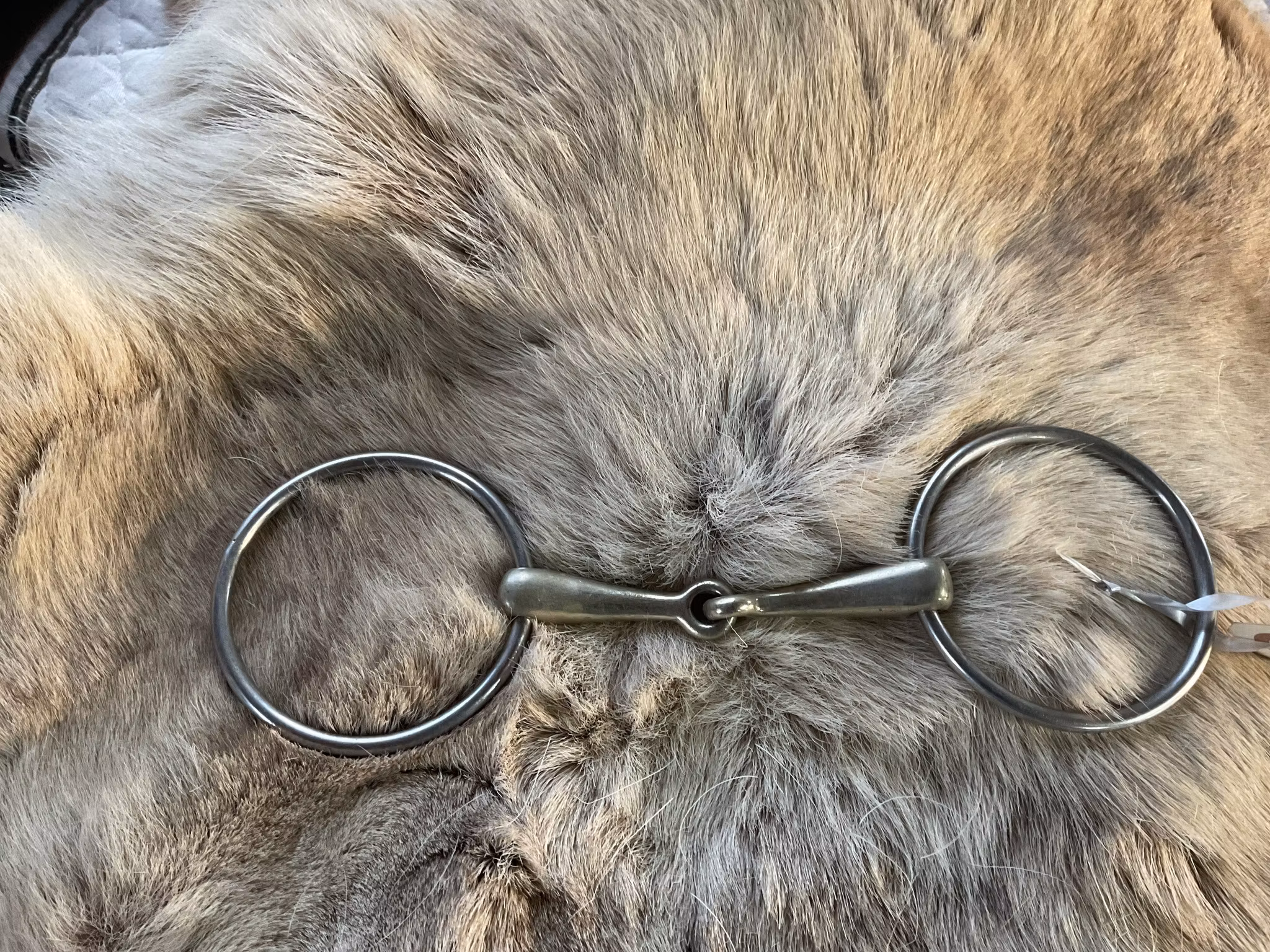 Sprenger tvådelat bett med stora ringar, 12 cm