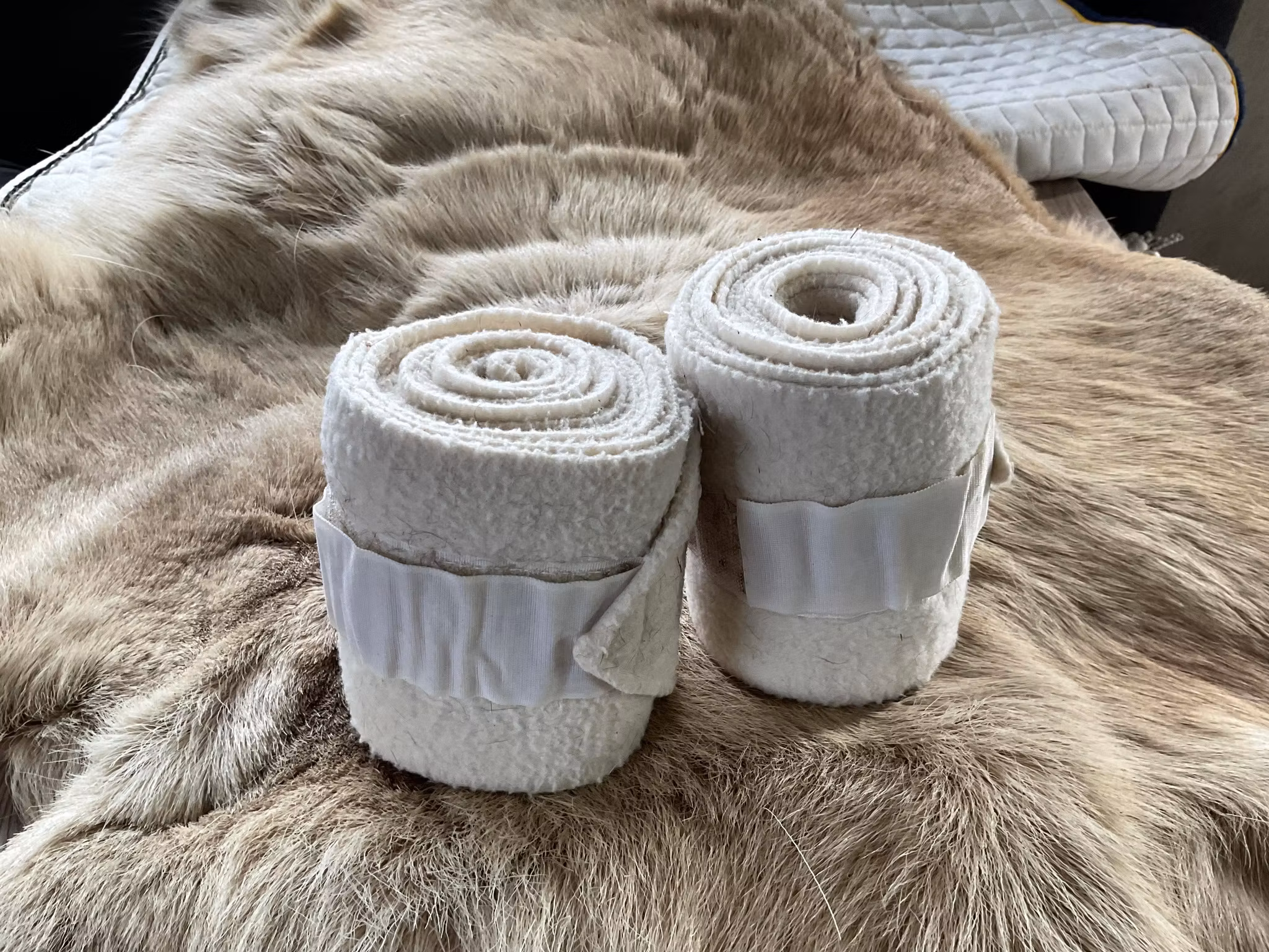 Tvåpack benlindor,beige