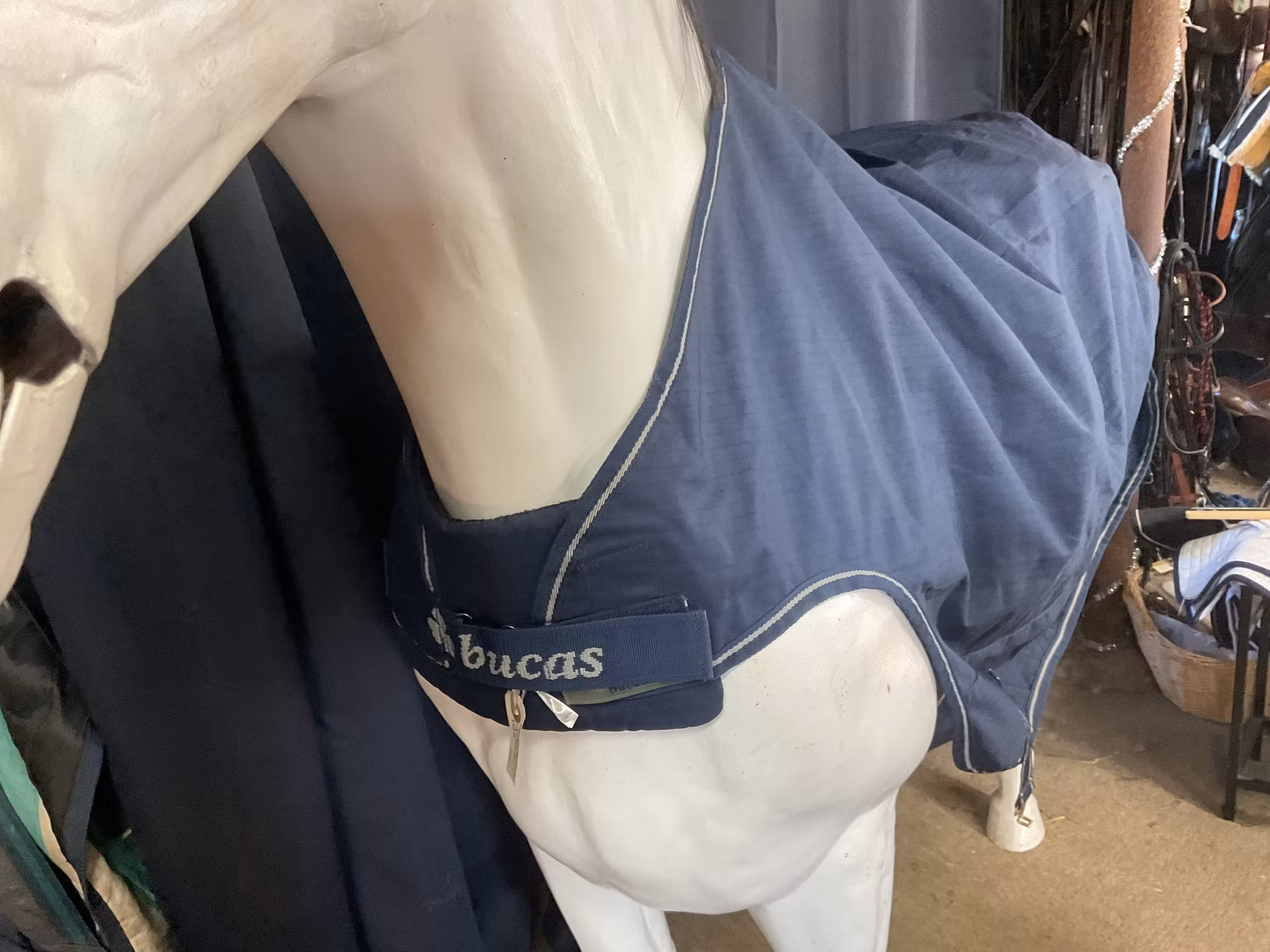 Bucas walker täcke,s,blått,fleece insidan
