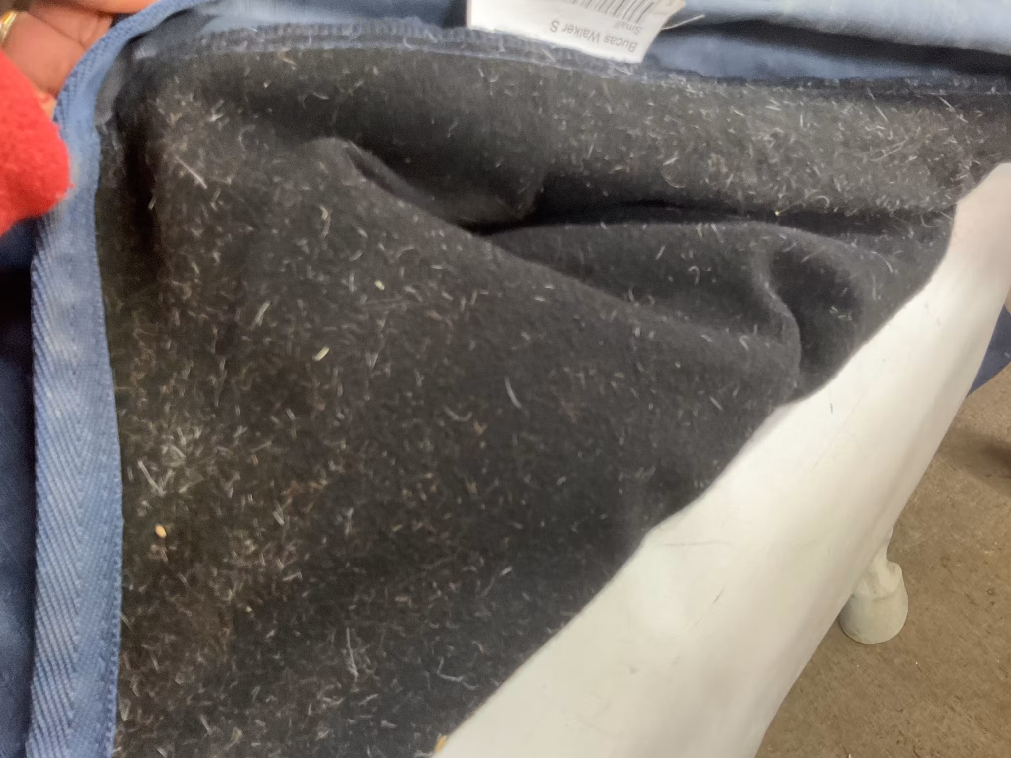 Bucas walker täcke,s,blått,fleece insidan