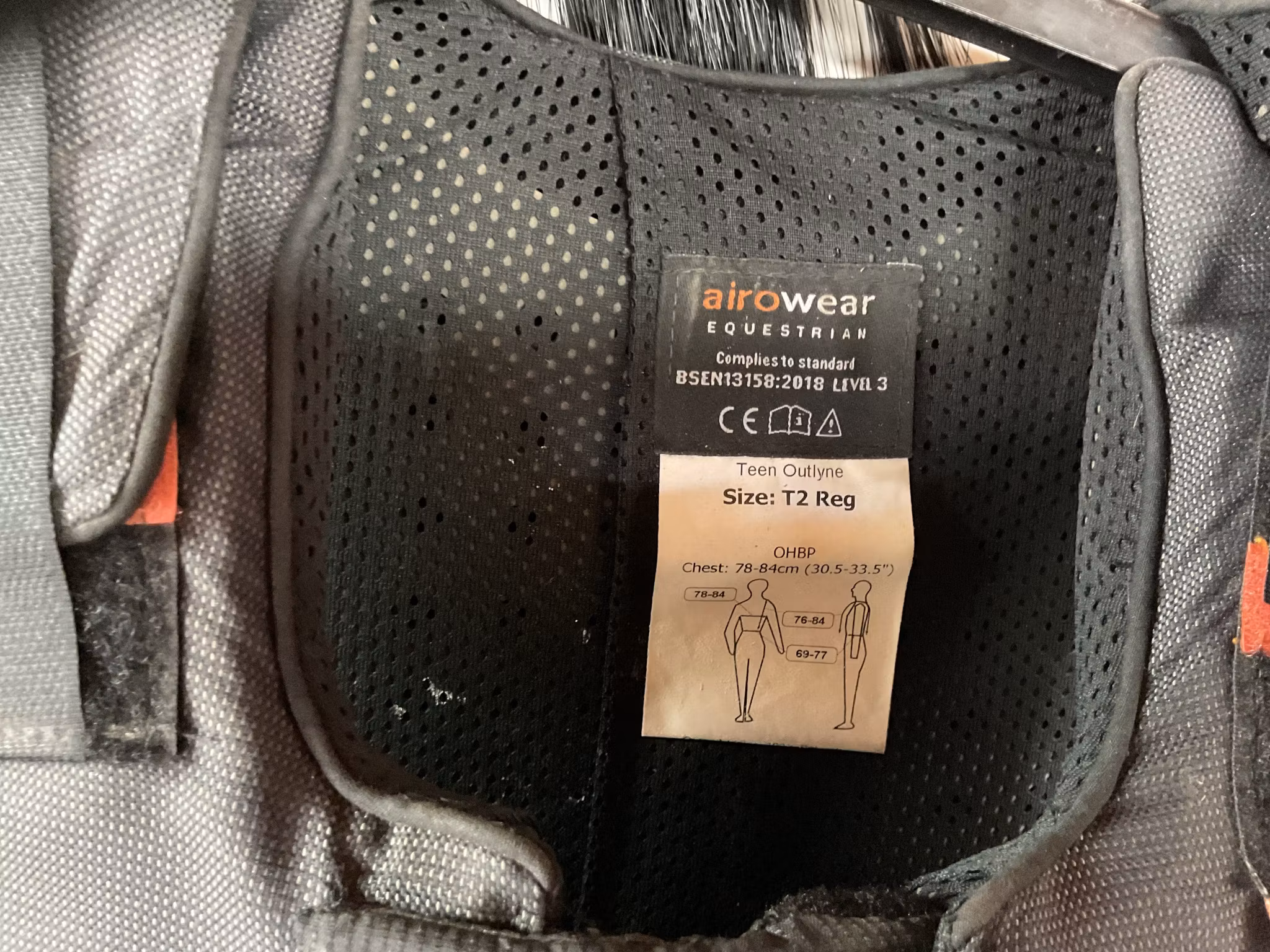 Airowear säkerhetsväst,svart,T2 reg,