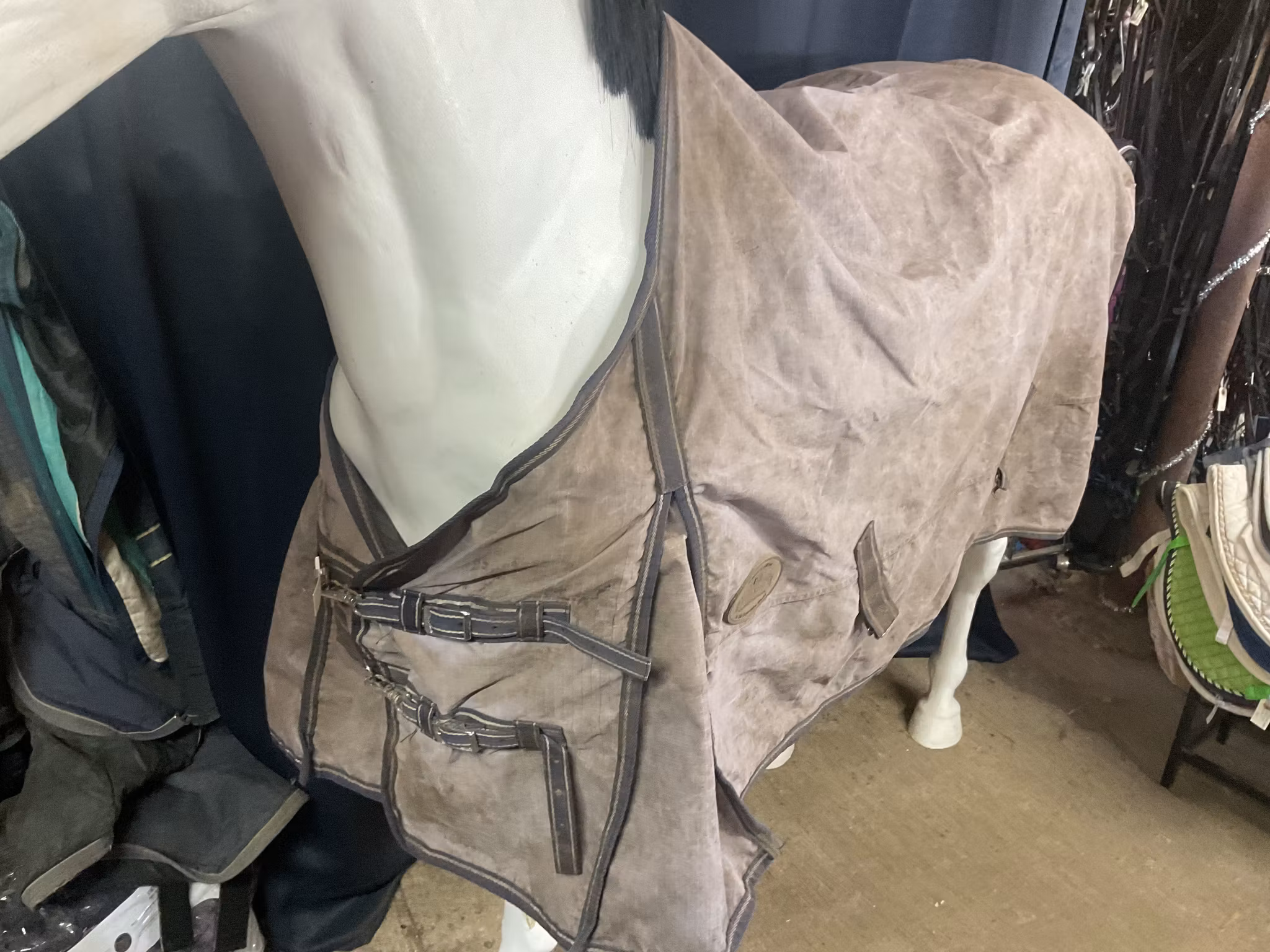 Riding house regntäcke,0 gr,135 cm, otvättat