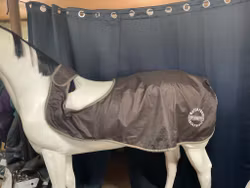 Showmaster skrittäcke,fleece insidan,brun,145 cm