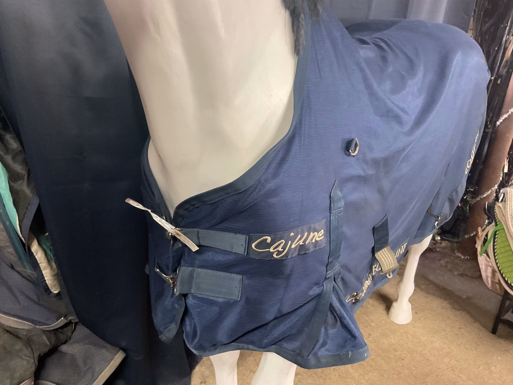 Equiline cajune,flugtäcke,125 cm, ett hål