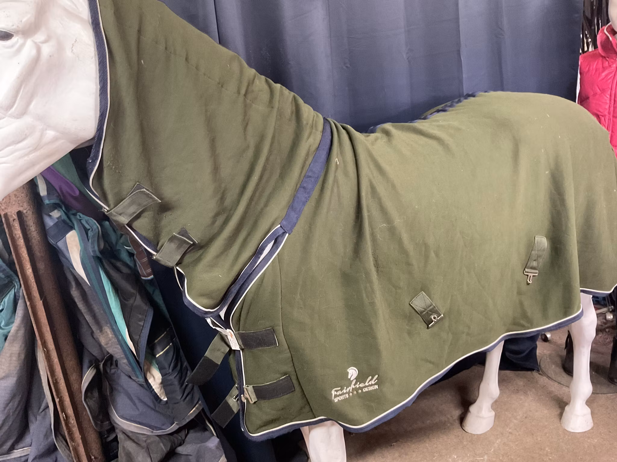 Fairfield fleecetäcke med fast hals,grönt, 135 cm