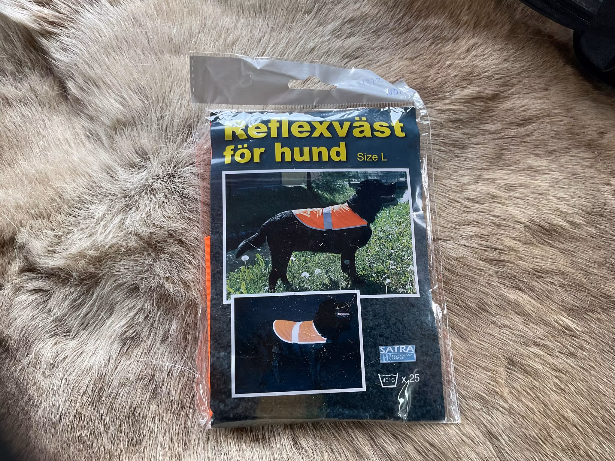 Reflexväst hund,L,ny