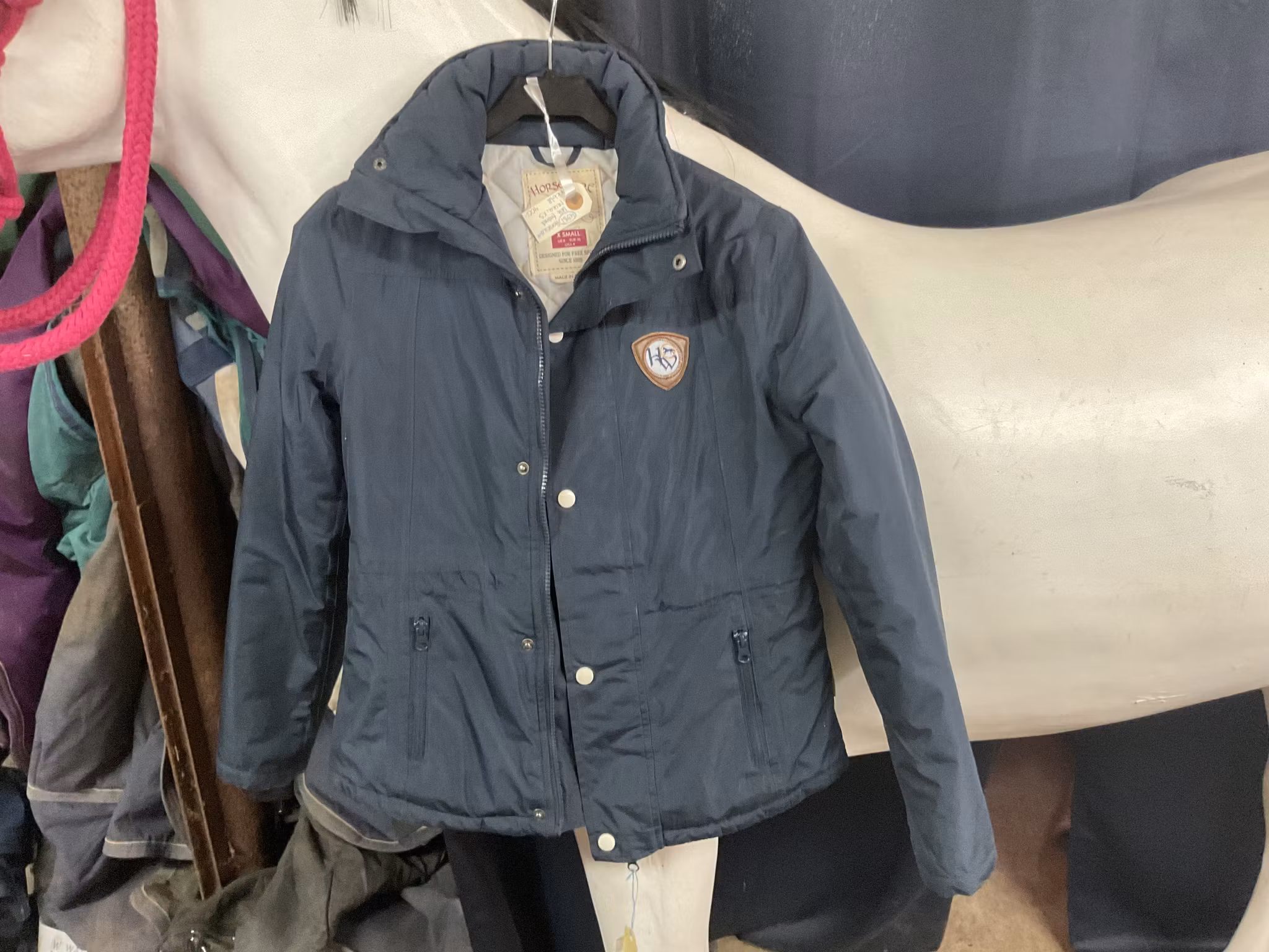 Horseware lätt fodrad jacka,xs,mörkblå