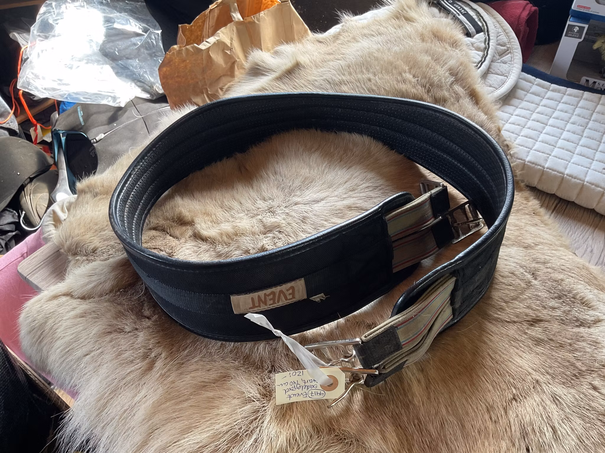 Event sadelgjord,svart,140 cm