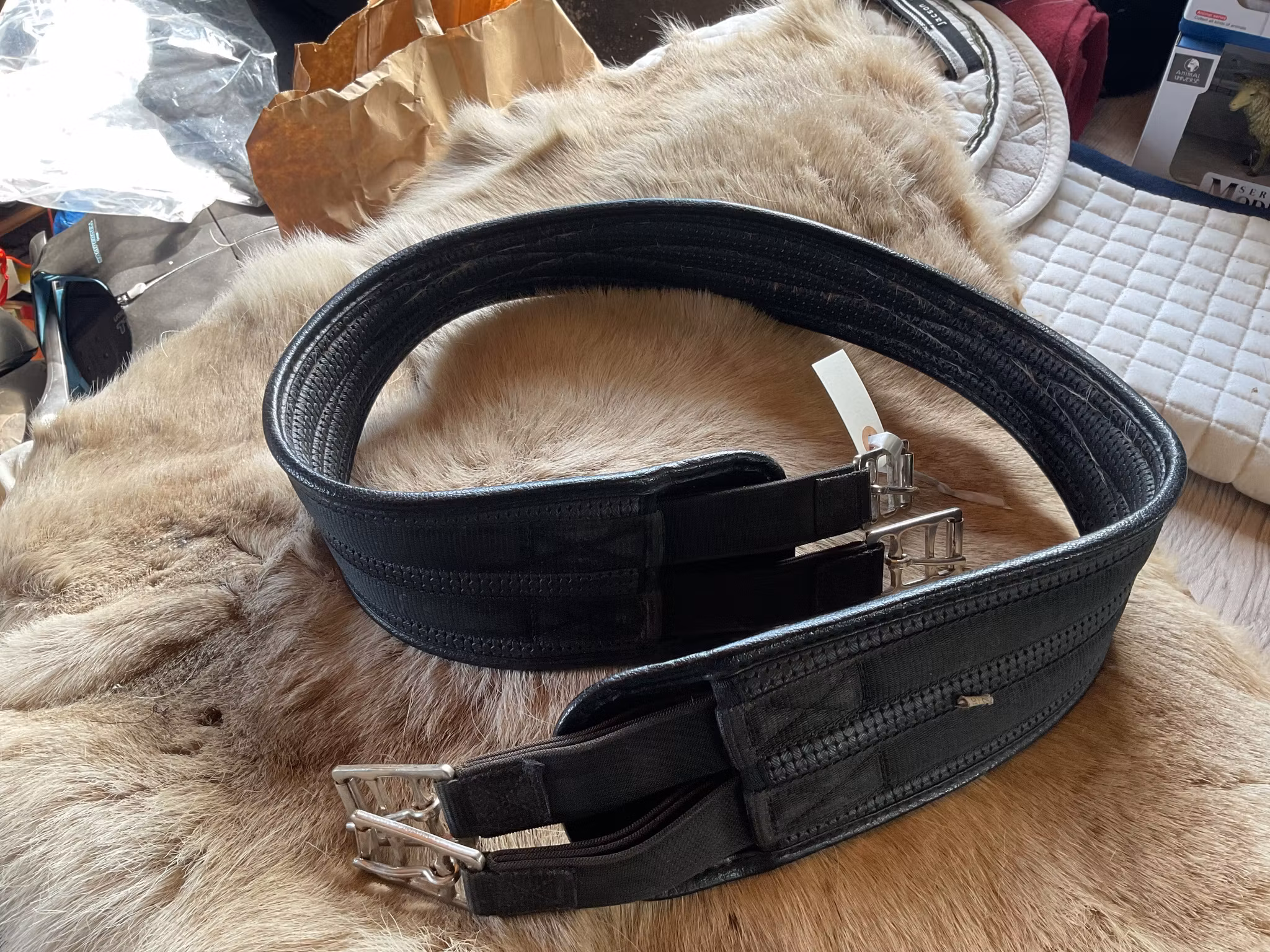 Sadelgjord svart,130 cm
