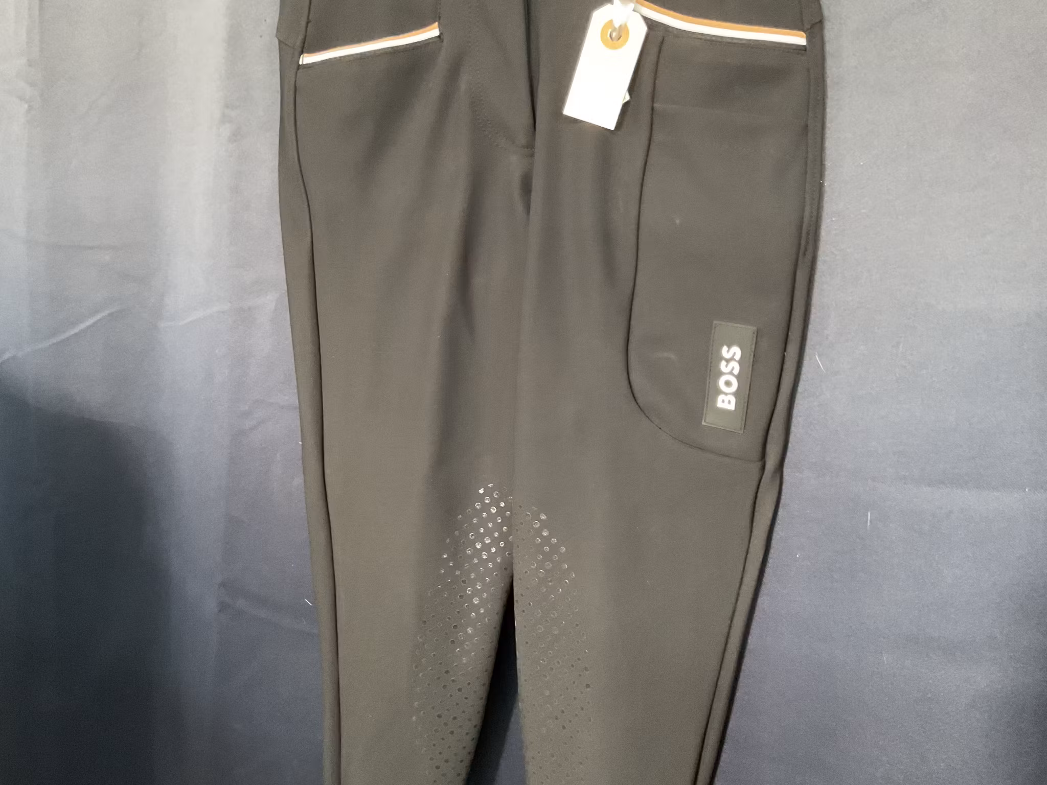 Boss equestrian ridbyxor,svarta,halfgrip, xxs,nya