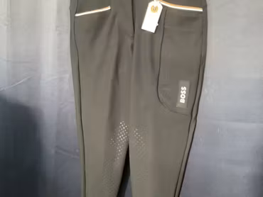 Boss equestrian ridbyxor,svarta,halfgrip, xxs,nya