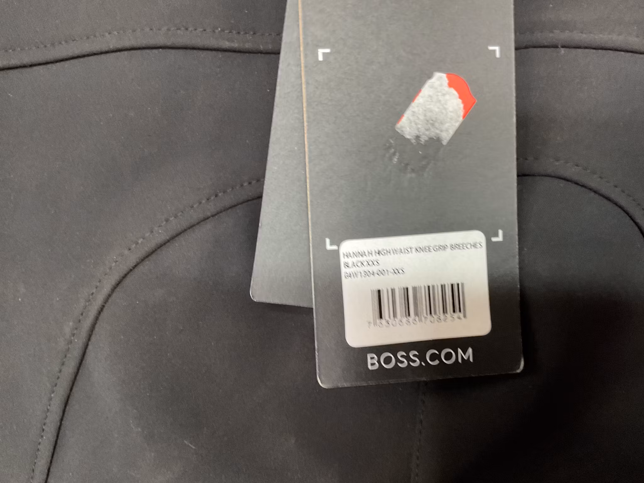 Boss equestrian ridbyxor,svarta,halfgrip, xxs,nya