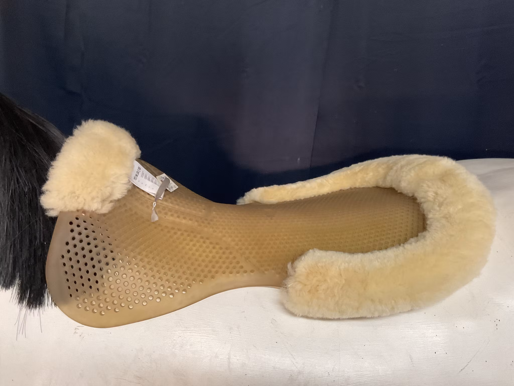 Horze gelpad med fårskinn,one size, nyskick