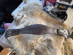 Sadelgjord brun,65 cm, läder