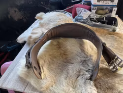 Sadelgjord brun,65 cm, läder