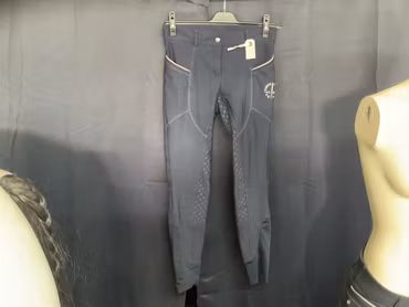 Equestrian ridbyxor,fullgrip,blå,stl 36