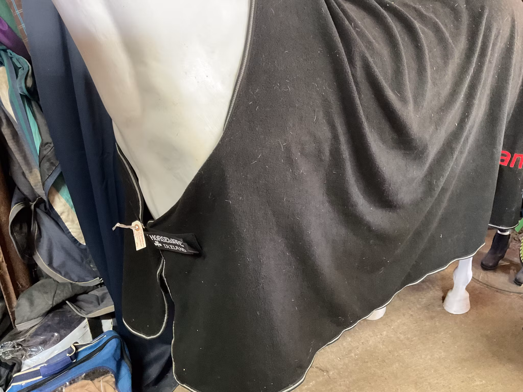 Horseware fleecetäcke, 140 cm, svart
