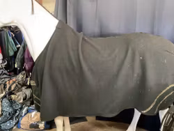 Fleecetäcke, 145 cm, svart